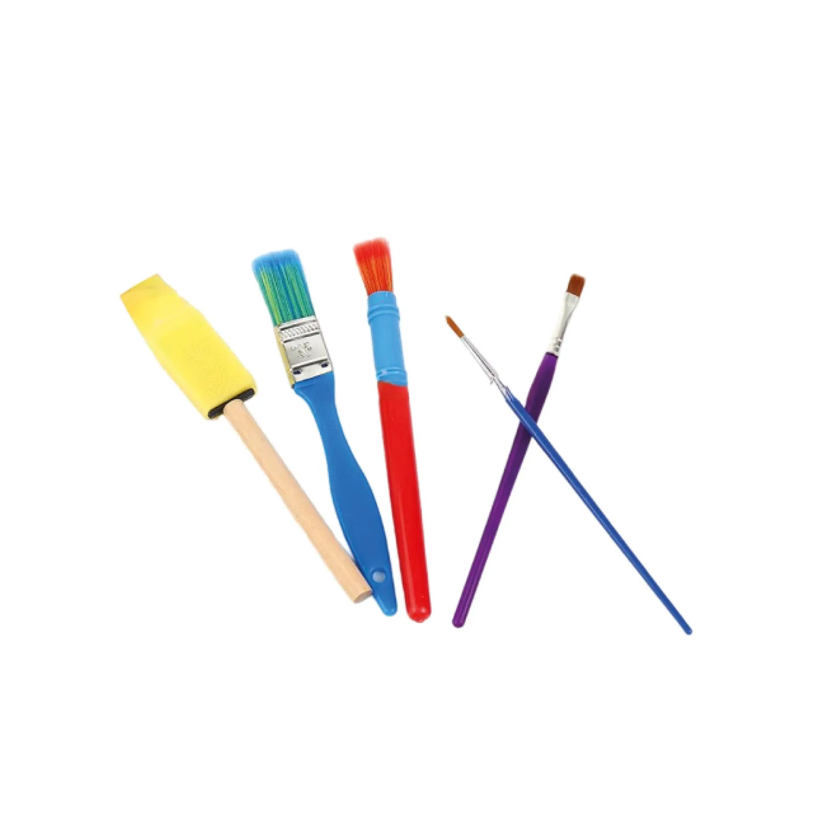 4 brushes and a sponge - Brushes
