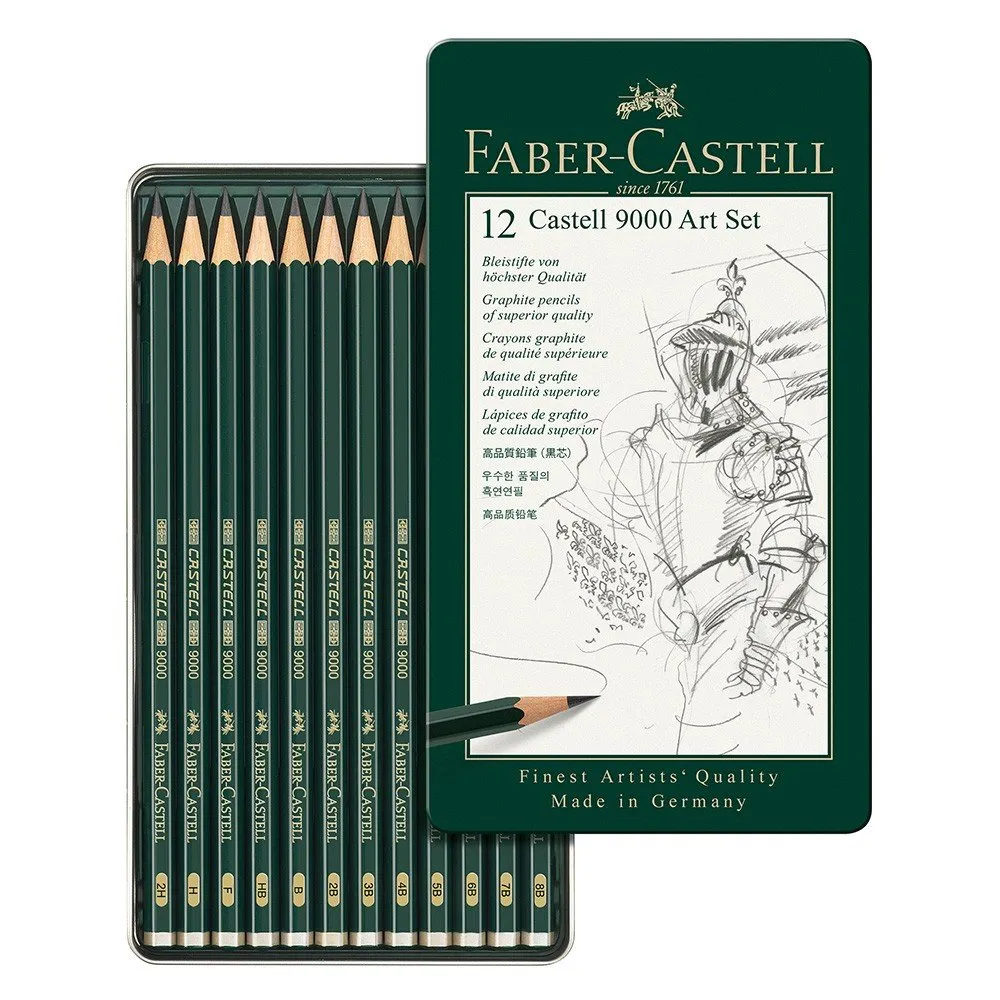 Castell 9000 graphite pencil, Art Set, tin of 12 - أقلام - فابر كاستل