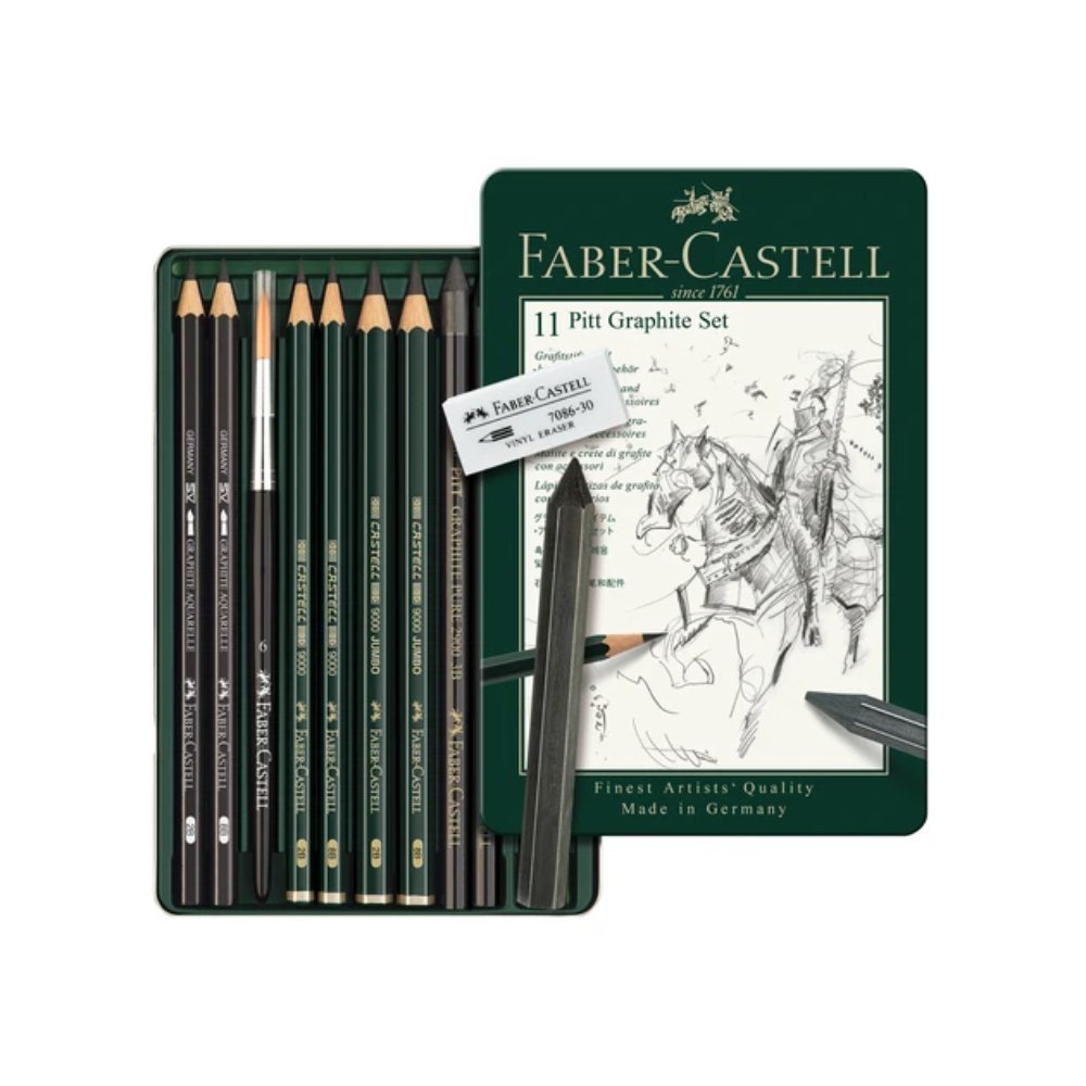 Pitt Graphite set, tin of 11