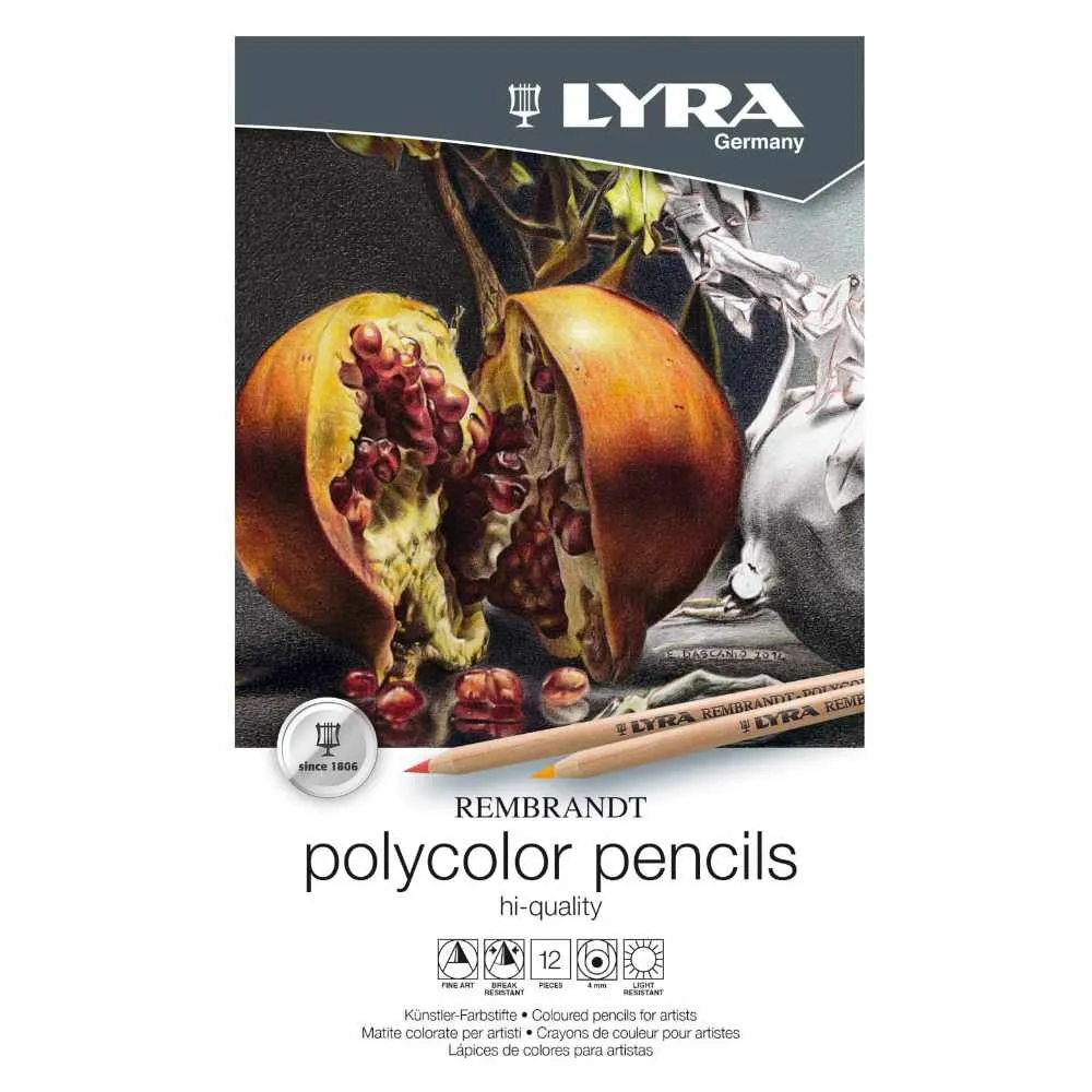 LYRA Rembrandt Polycolor Art Pencils, Set of 12 - ألوان - ليرا