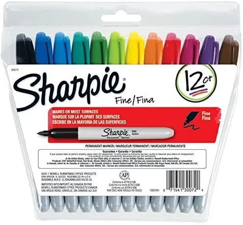 Sharpie Fine Point Permanent Marker - ألوان - شاربي