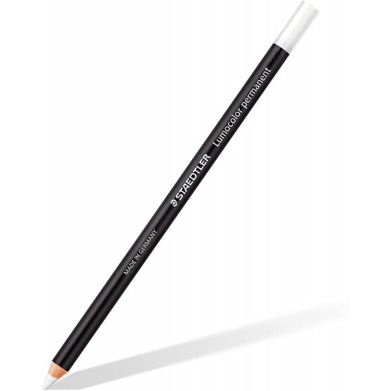 STAEDTLER Lumocolor Permanent Glasochrom Pencils White
