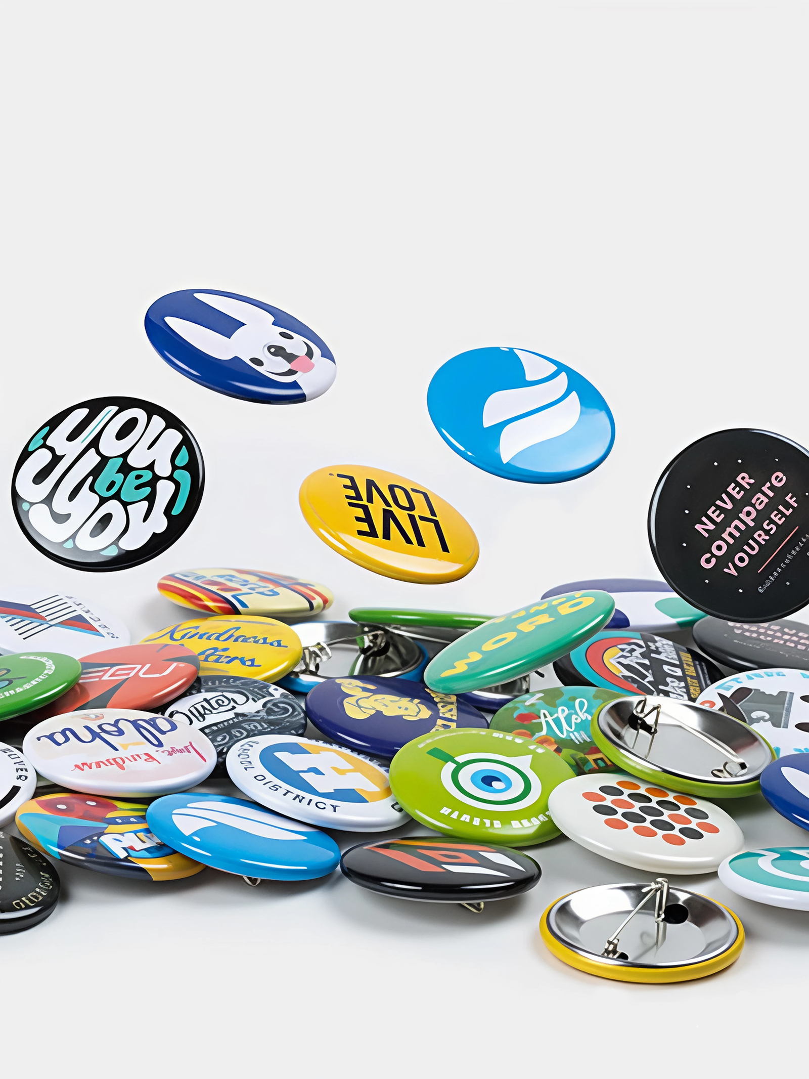 Custom Small Pin Badges Round Enamel Pins
